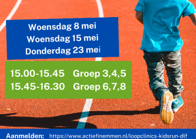 Clinic Kidsrun Drenthe Loopfestijn