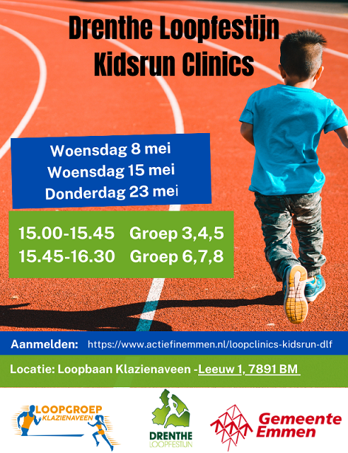 Clinic Kidsrun Drenthe Loopfestijn